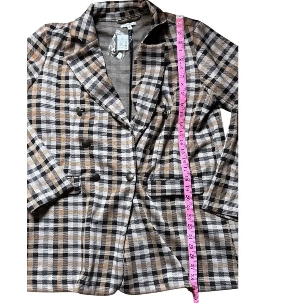 Maurices women's Stripe Plaid  Trendy Style Blazer Sz XL  NWT - Picture 7 of 11